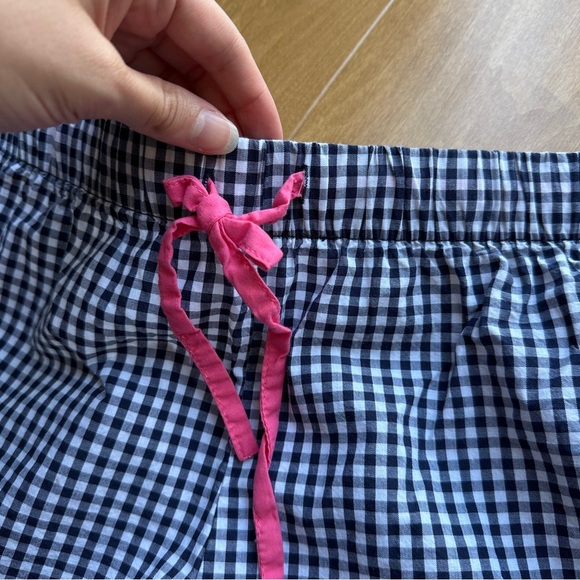 Liz Claiborne Sleepwear Black and White Gingham Pajama Set, Size Medium - Picture 2 of 15